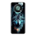 Дизайнерский силиконовый чехол для Huawei Nova Y90 Волк и луна