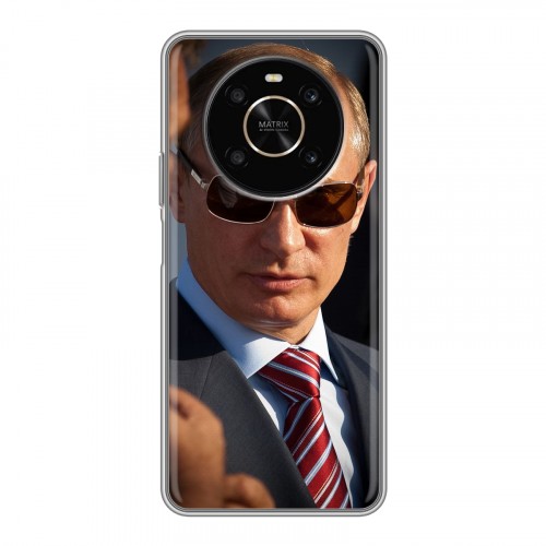 Дизайнерский силиконовый с усиленными углами чехол для Huawei Honor X9 В.В.Путин