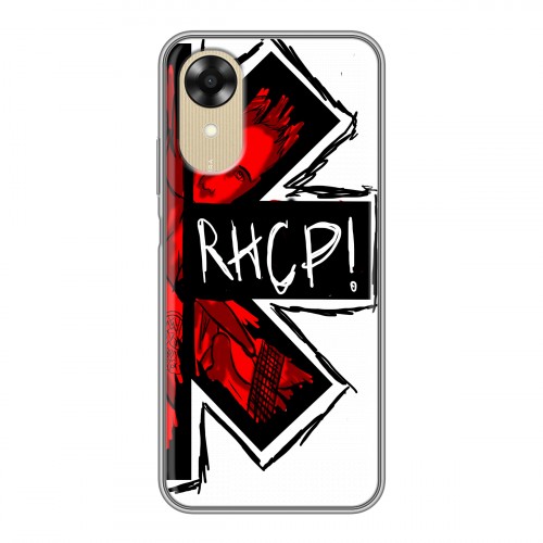 Дизайнерский силиконовый чехол для OPPO A17k Red Hot Chili Peppers
