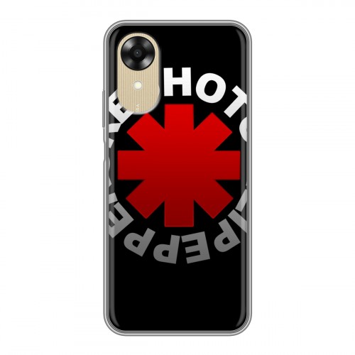 Дизайнерский силиконовый чехол для OPPO A17k Red Hot Chili Peppers