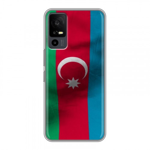 Дизайнерский силиконовый чехол для TCL 40R 5G Флаг Азербайджана