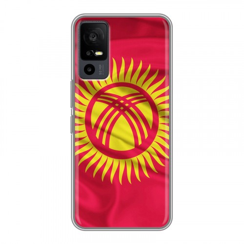 Дизайнерский силиконовый чехол для TCL 40R 5G Флаг Киргизии