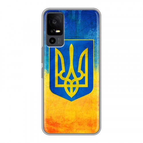 Дизайнерский силиконовый чехол для TCL 40R 5G Флаг Украины