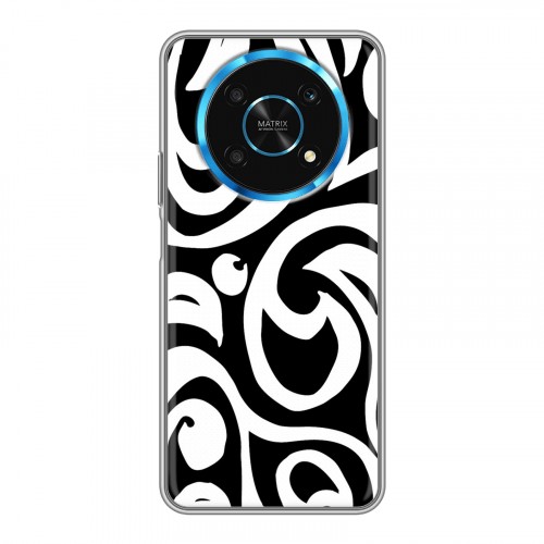 Дизайнерский силиконовый чехол для Huawei Honor Magic 4 Lite 5G Черно-белые фантазии
