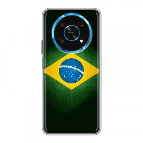 Дизайнерский силиконовый чехол для Huawei Honor Magic 4 Lite 5G Флаг Бразилии