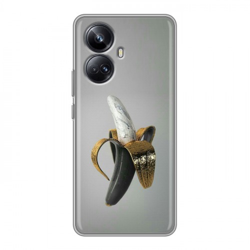 Дизайнерский силиконовый чехол для Realme 10 Pro Plus Черное золото