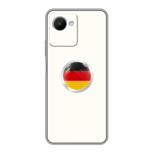 Дизайнерский силиконовый чехол для Realme C30s Флаг Германии