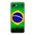 Дизайнерский силиконовый чехол для Realme C30s Флаг Бразилии