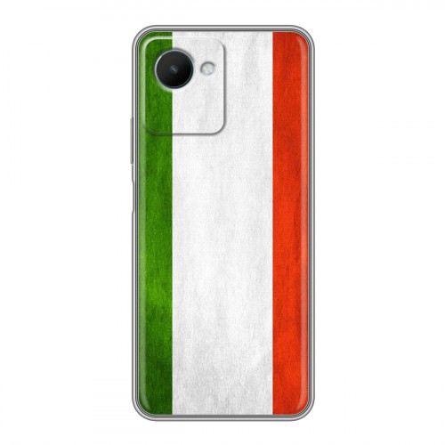 Дизайнерский силиконовый чехол для Realme C30s Флаг Италии