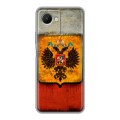 Дизайнерский силиконовый чехол для Realme C30s Российский флаг