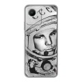 Дизайнерский силиконовый чехол для Realme C30s Юрий Гагарин