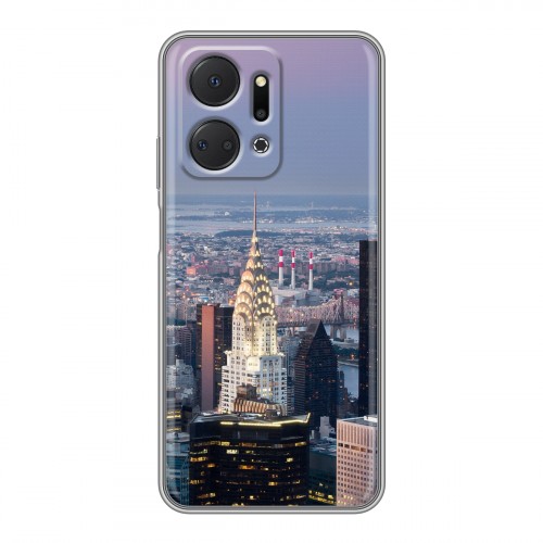 Дизайнерский силиконовый чехол для Huawei Honor X7a Нью-Йорк