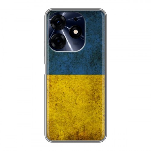 Дизайнерский силиконовый чехол для Tecno Spark 10 Pro флаг Украины