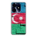 Дизайнерский силиконовый чехол для Tecno Spark 10 Pro Флаг Азербайджана