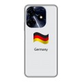 Дизайнерский силиконовый чехол для Tecno Spark 10 Pro Флаг Германии