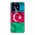 Дизайнерский силиконовый чехол для Tecno Spark 10 Pro Флаг Азербайджана