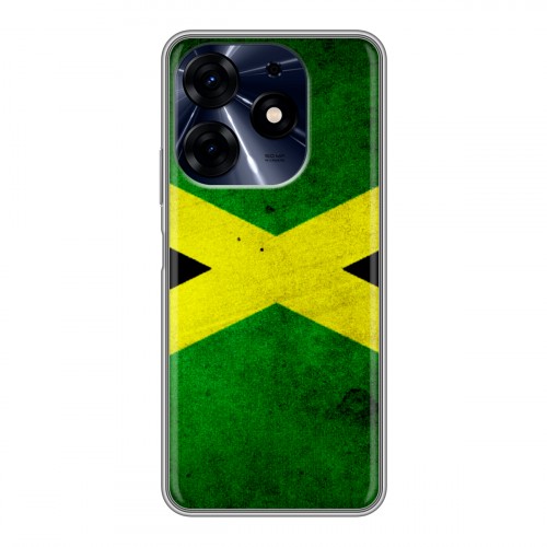 Дизайнерский силиконовый чехол для Tecno Spark 10 Pro Флаг Ямайки