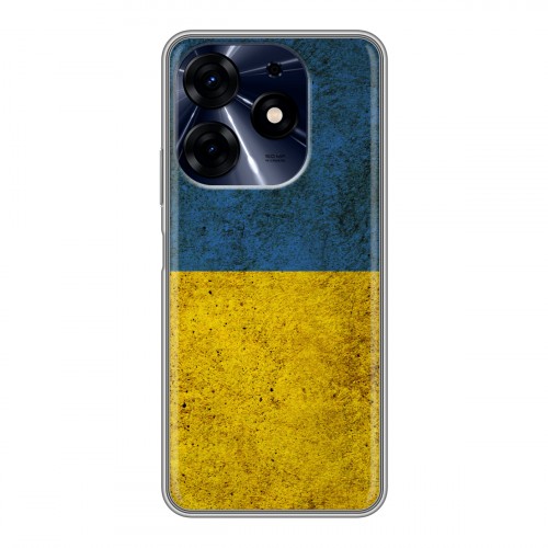 Дизайнерский силиконовый чехол для Tecno Spark 10 Pro Флаг Украины