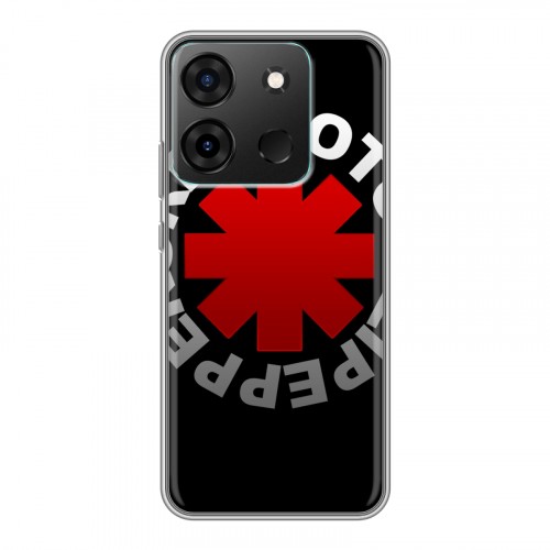 Дизайнерский силиконовый чехол для Infinix Smart 7 Red Hot Chili Peppers