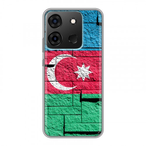 Дизайнерский силиконовый чехол для Infinix Smart 7 Флаг Азербайджана