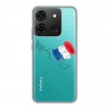 Полупрозрачный дизайнерский пластиковый чехол для Infinix Smart 7 Флаг Франции