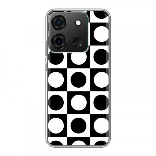 Дизайнерский силиконовый чехол для Infinix Smart 7 Черно-белые фантазии