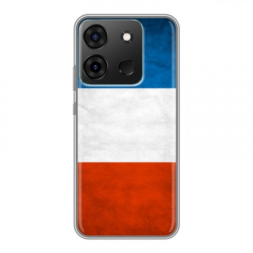 Дизайнерский силиконовый чехол для Infinix Smart 7 Флаг Франции