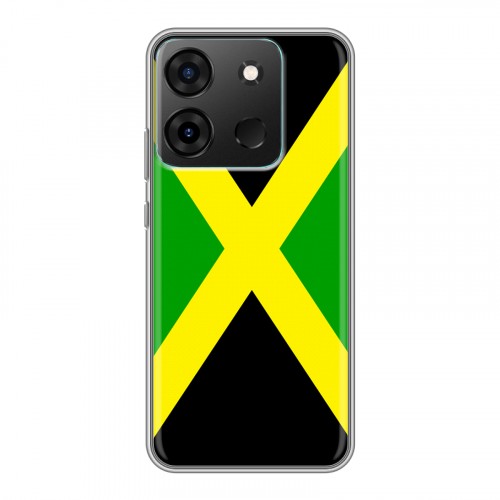 Дизайнерский силиконовый чехол для Infinix Smart 7 Флаг Ямайки