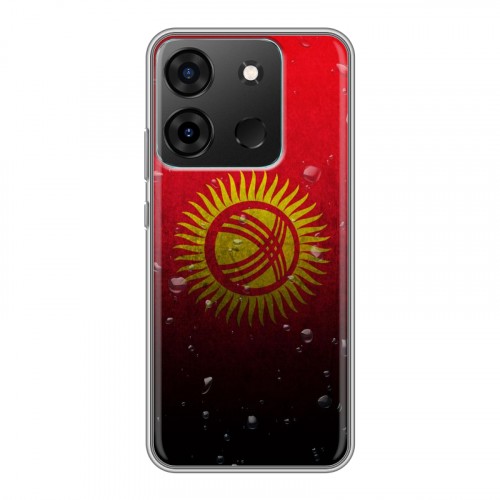 Дизайнерский силиконовый чехол для Infinix Smart 7 Флаг Киргизии