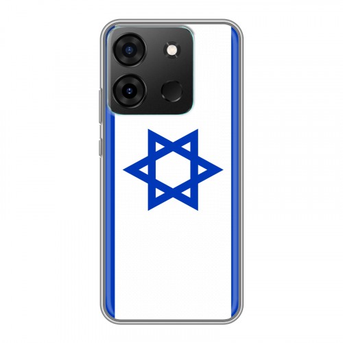Дизайнерский силиконовый чехол для Infinix Smart 7 Флаг Израиля