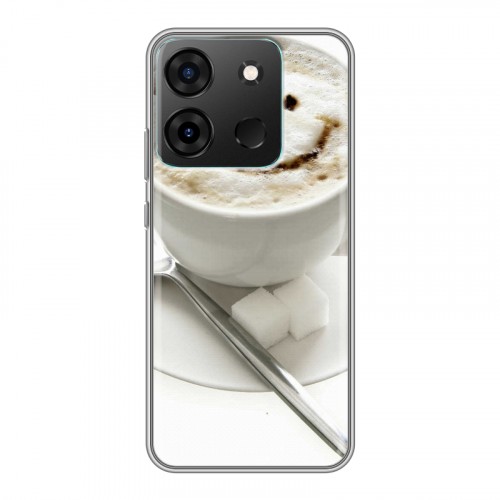 Дизайнерский силиконовый чехол для Infinix Smart 7 Кофе напиток