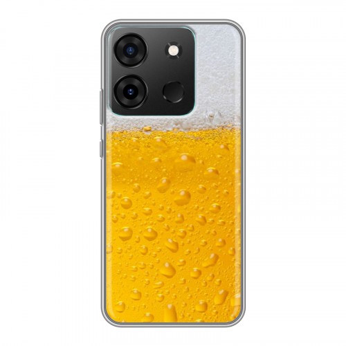 Дизайнерский силиконовый чехол для Infinix Smart 7 Пузырьки пива