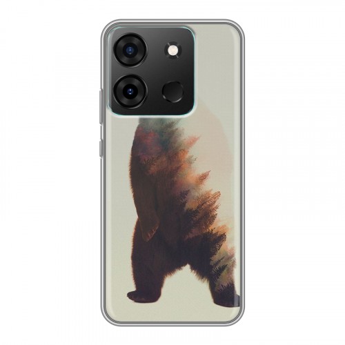 Дизайнерский силиконовый чехол для Infinix Smart 7 Медведи