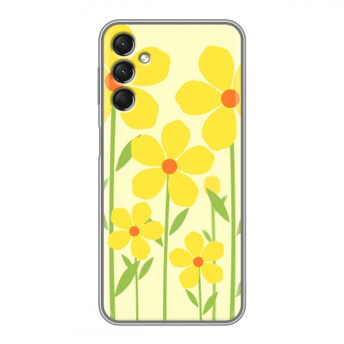 Дизайнерский силиконовый чехол для Samsung Galaxy A24 4G Романтик цветы