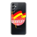 Полупрозрачный дизайнерский пластиковый чехол для Samsung Galaxy A24 4G Флаг Германии