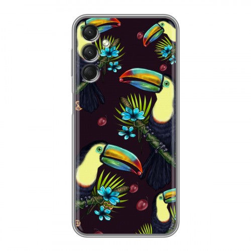 Дизайнерский силиконовый чехол для Samsung Galaxy A24 4G Птицы и фрукты