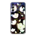 Дизайнерский силиконовый с усиленными углами чехол для Samsung Galaxy A24 4G Органические цветы