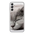 Дизайнерский силиконовый с усиленными углами чехол для Samsung Galaxy A24 4G Коты