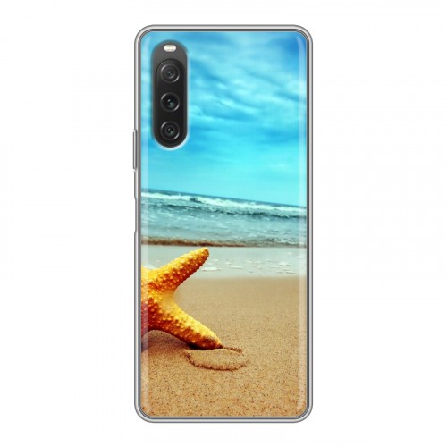 Дизайнерский силиконовый чехол для Sony Xperia 10 V пляж