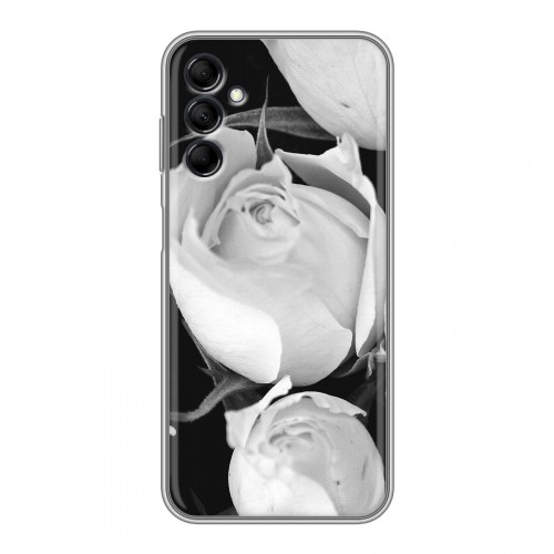 Дизайнерский силиконовый чехол для Samsung Galaxy M14 5G Монохромные цветы