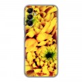 Дизайнерский силиконовый чехол для Samsung Galaxy M14 5G Монохромные цветы