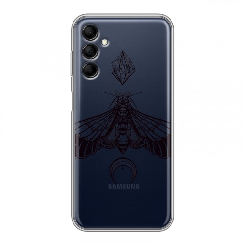 Полупрозрачный дизайнерский пластиковый чехол для Samsung Galaxy M14 5G Мистические знаки