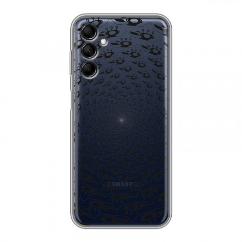 Полупрозрачный дизайнерский пластиковый чехол для Samsung Galaxy M14 5G Абстракции