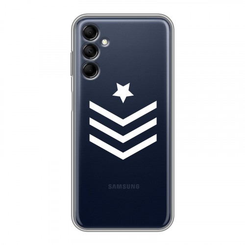 Полупрозрачный дизайнерский пластиковый чехол для Samsung Galaxy M14 5G Армия