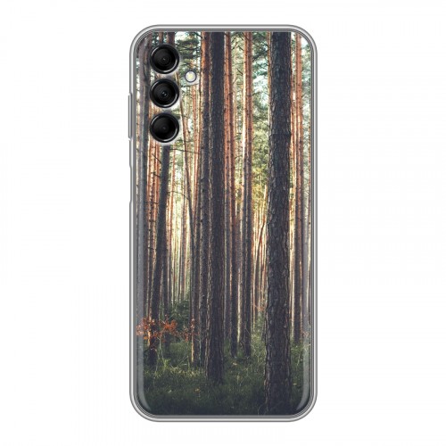 Дизайнерский силиконовый с усиленными углами чехол для Samsung Galaxy M14 5G лес