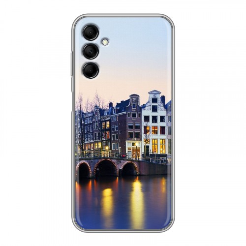 Дизайнерский силиконовый с усиленными углами чехол для Samsung Galaxy M14 5G амстердам