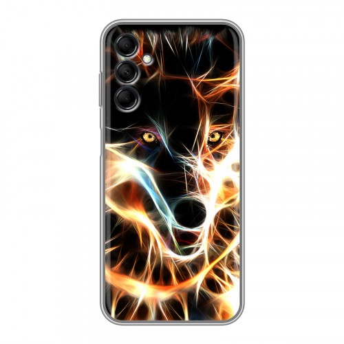 Дизайнерский силиконовый чехол для Samsung Galaxy M14 5G Пламенные животные
