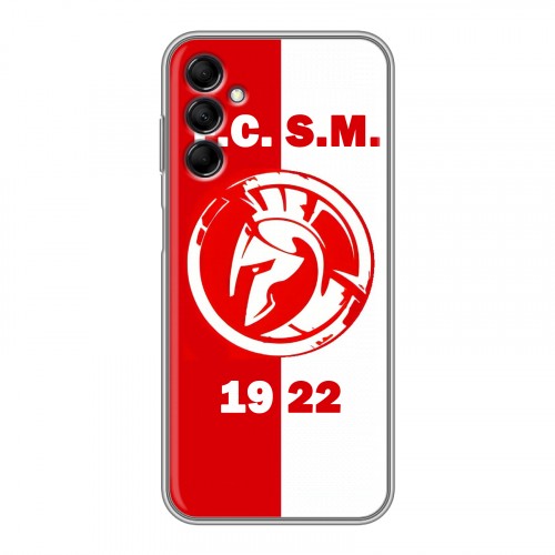 Дизайнерский силиконовый чехол для Samsung Galaxy M14 5G Red White Fans