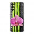 Дизайнерский силиконовый чехол для Samsung Galaxy M14 5G Орхидеи