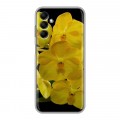 Дизайнерский силиконовый с усиленными углами чехол для Samsung Galaxy M14 5G Орхидеи